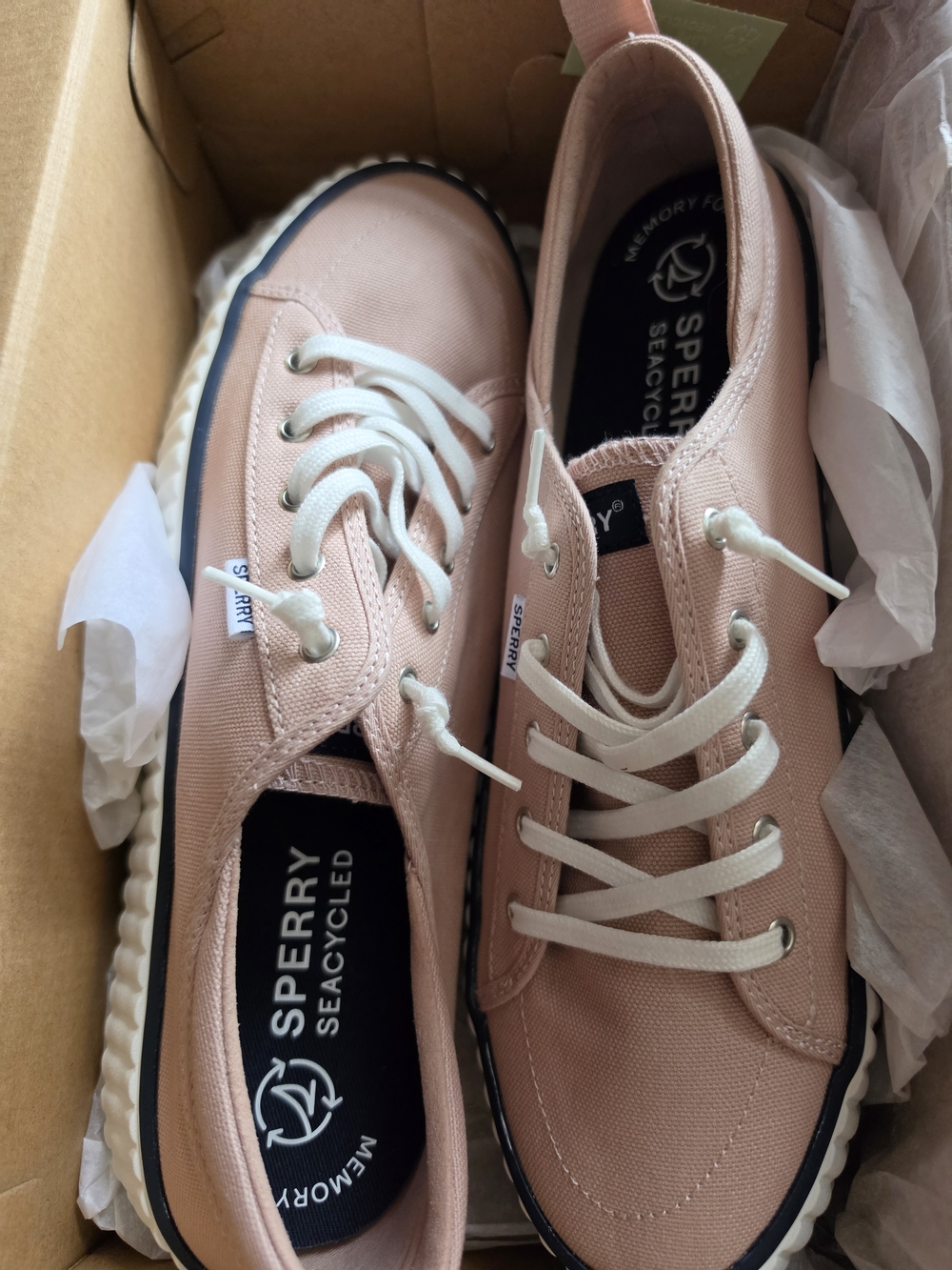 Sperry Women's Pink Seacycled Canvas Sneaker